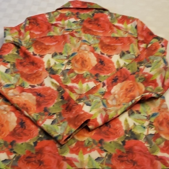 ISABEL Hayley Button Up Shirt Jacket M Poly Spandex Like New! - Picture 5 of 8